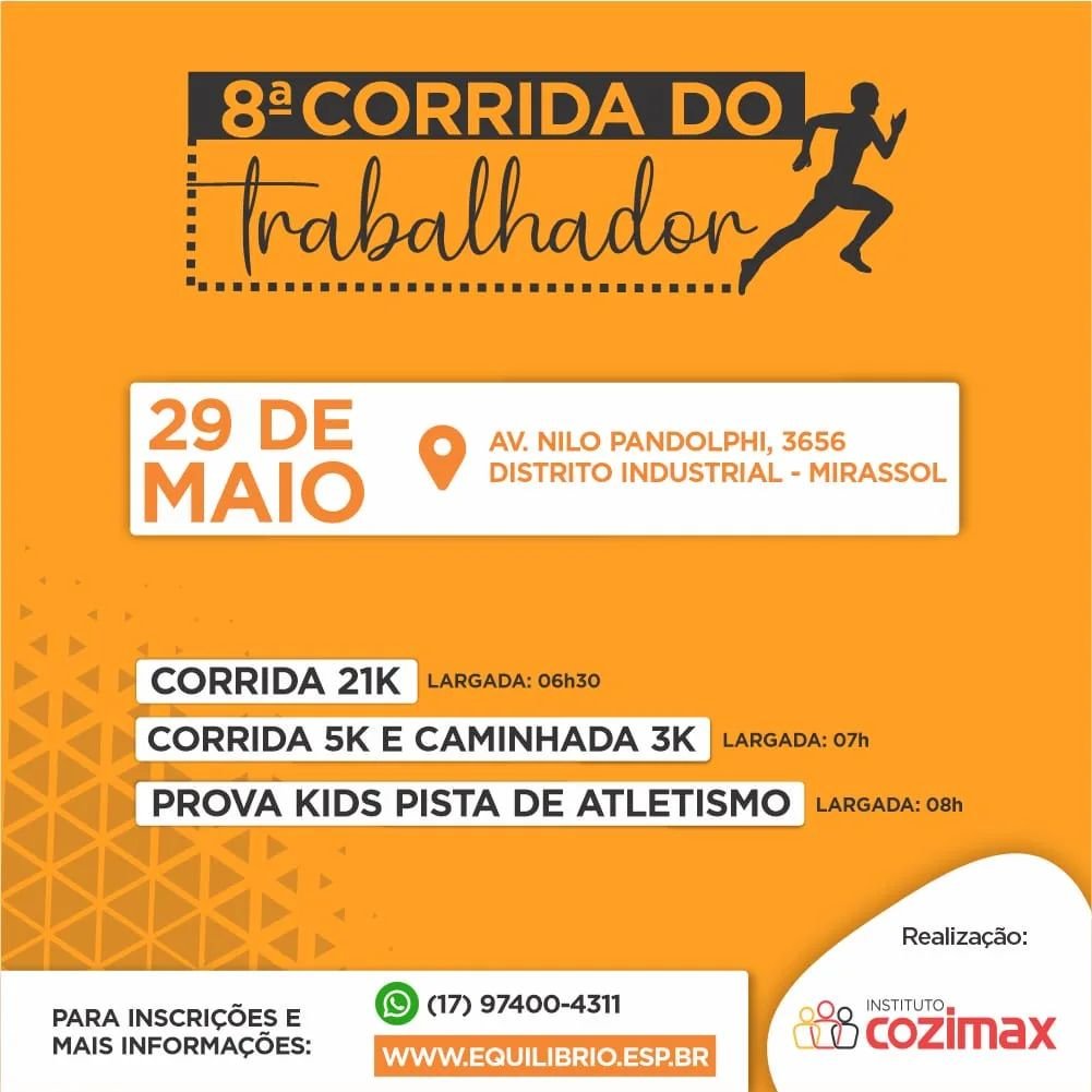 8ª Corrida do Trabalhador Instituto Cozimax