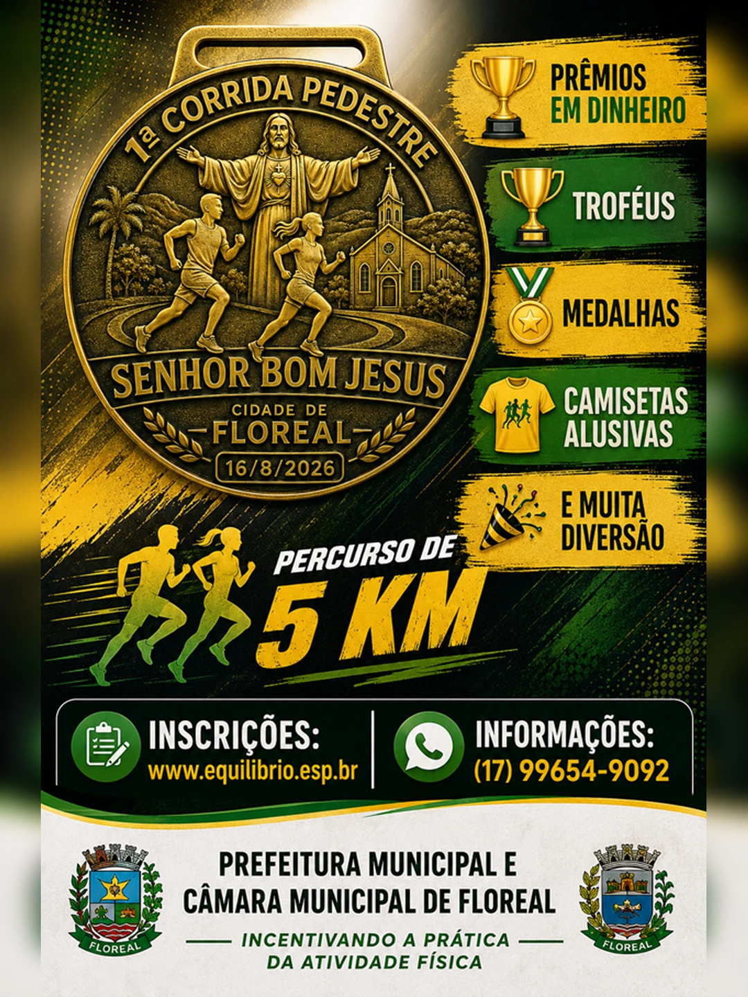 1ª CORRIDA DO SENHOR BOM JESUS – FLOREAL-SP